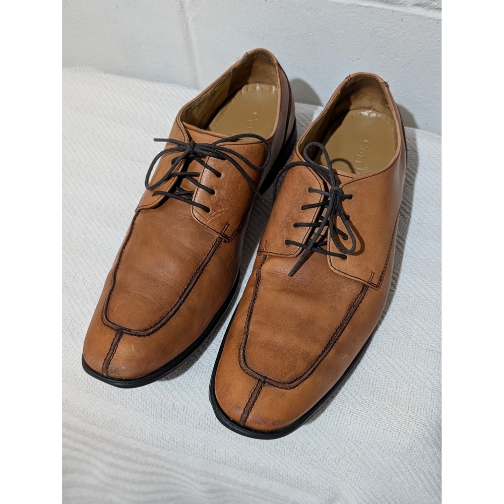 Cole Haan Mens Tan Leather Lace Up Dress Shoes Loafers  Size 10.5 M C11990